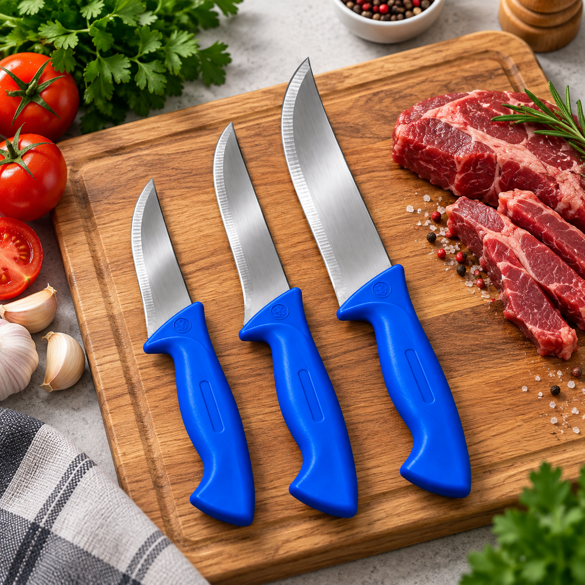 Set kuhinjskih noževa 3/1 inox oštrice