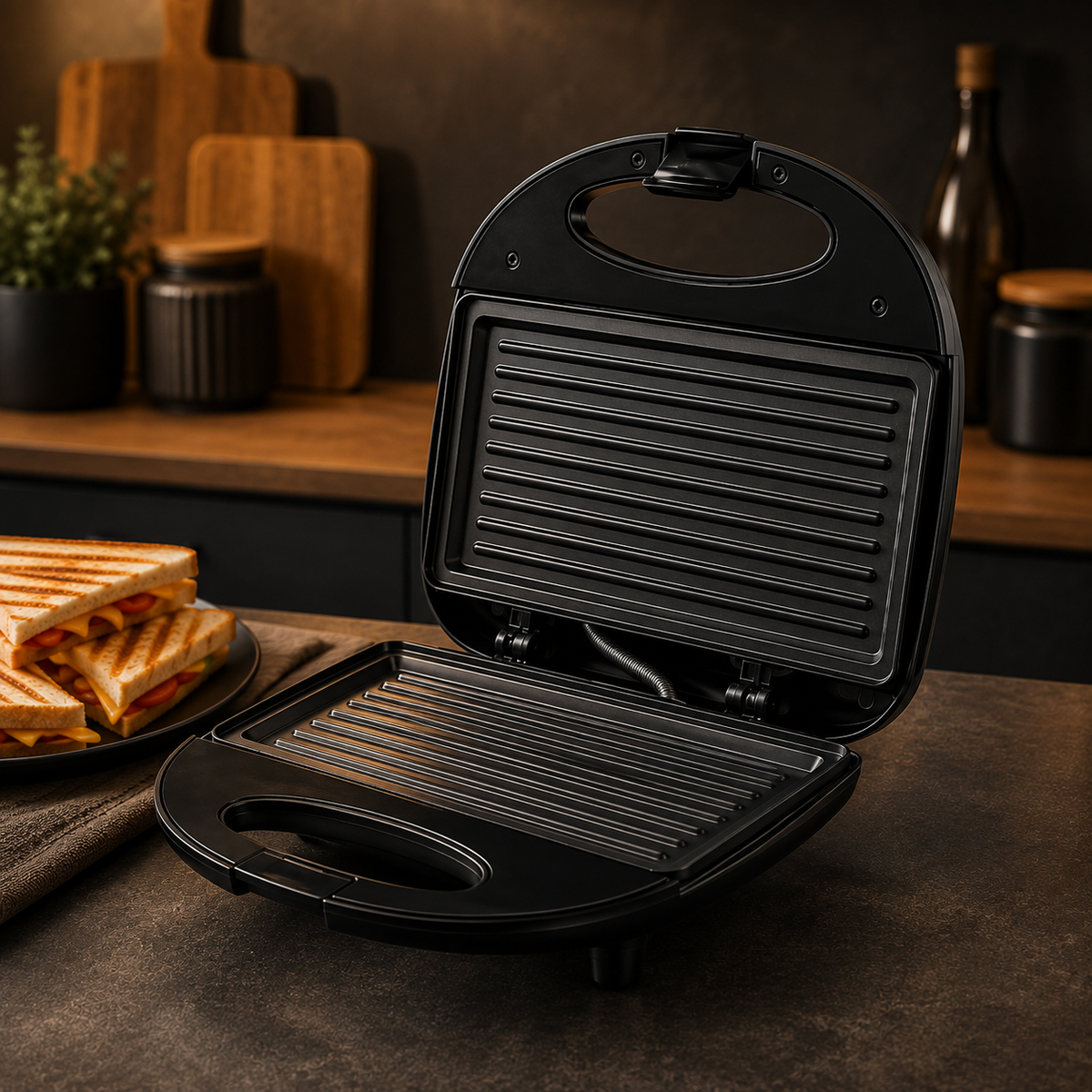 DENX sendvič toster 750W Grill ploče | DX1733