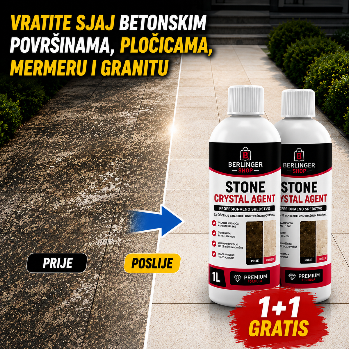 Crystal Agent 1000 ml (1+1 Gratis)