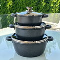 König Line GRANIT set šerpi 6/1 20/24/28 cm