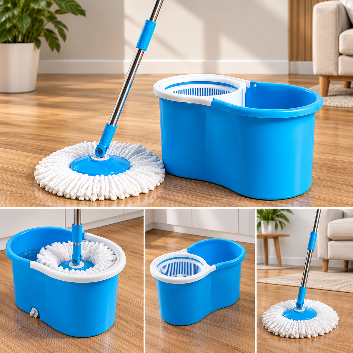 Rotirajući mop sa kantom 360°