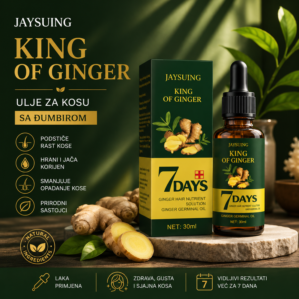 King of Ginger – ulje za kosu 30 ml