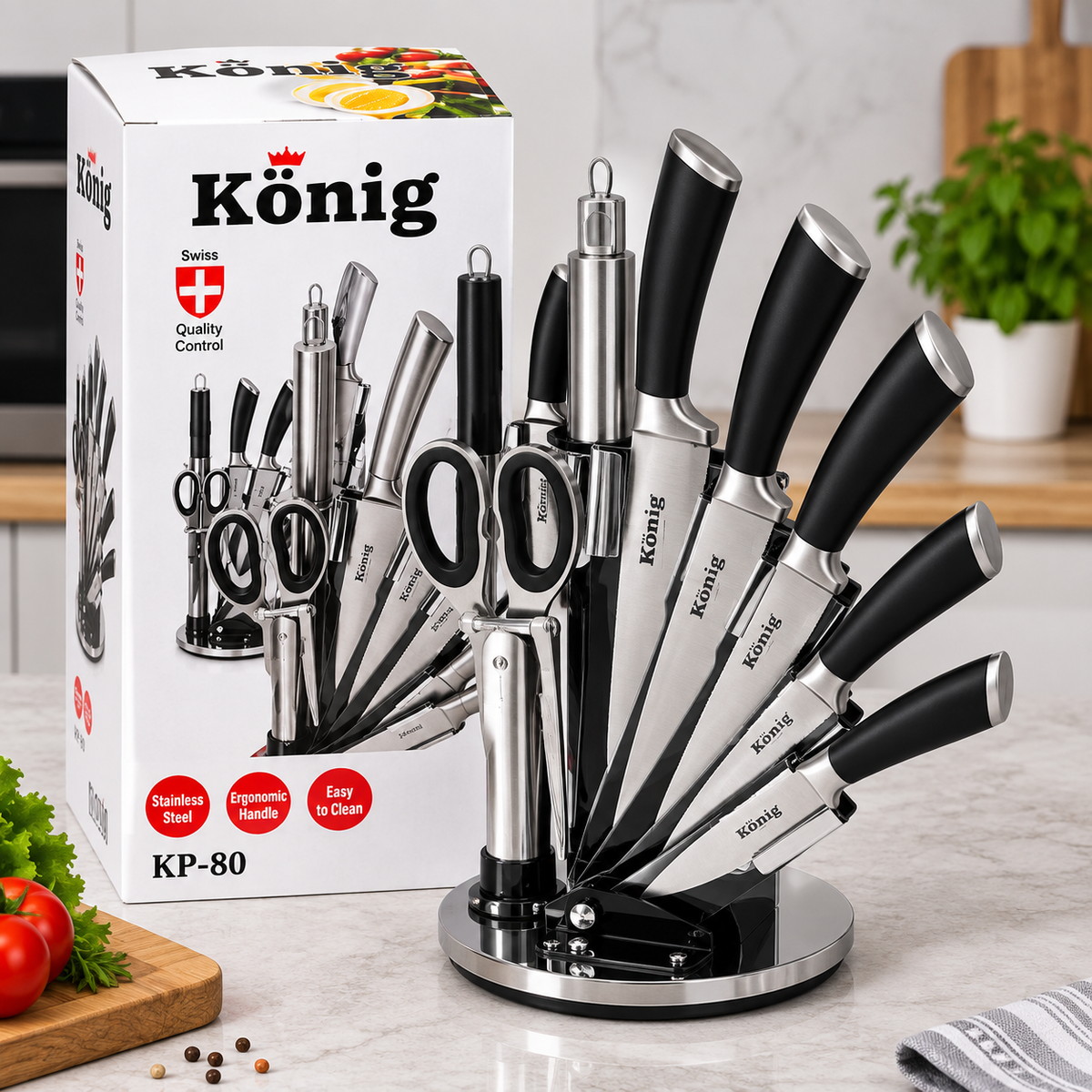 König KP-80 set noževa sa stalkom