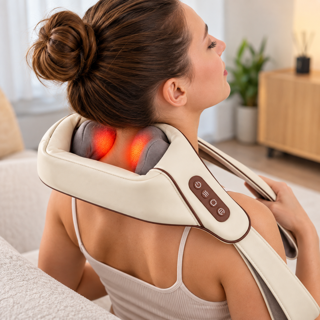 Shiatsu masažer za vrat i ramena sa grijanjem