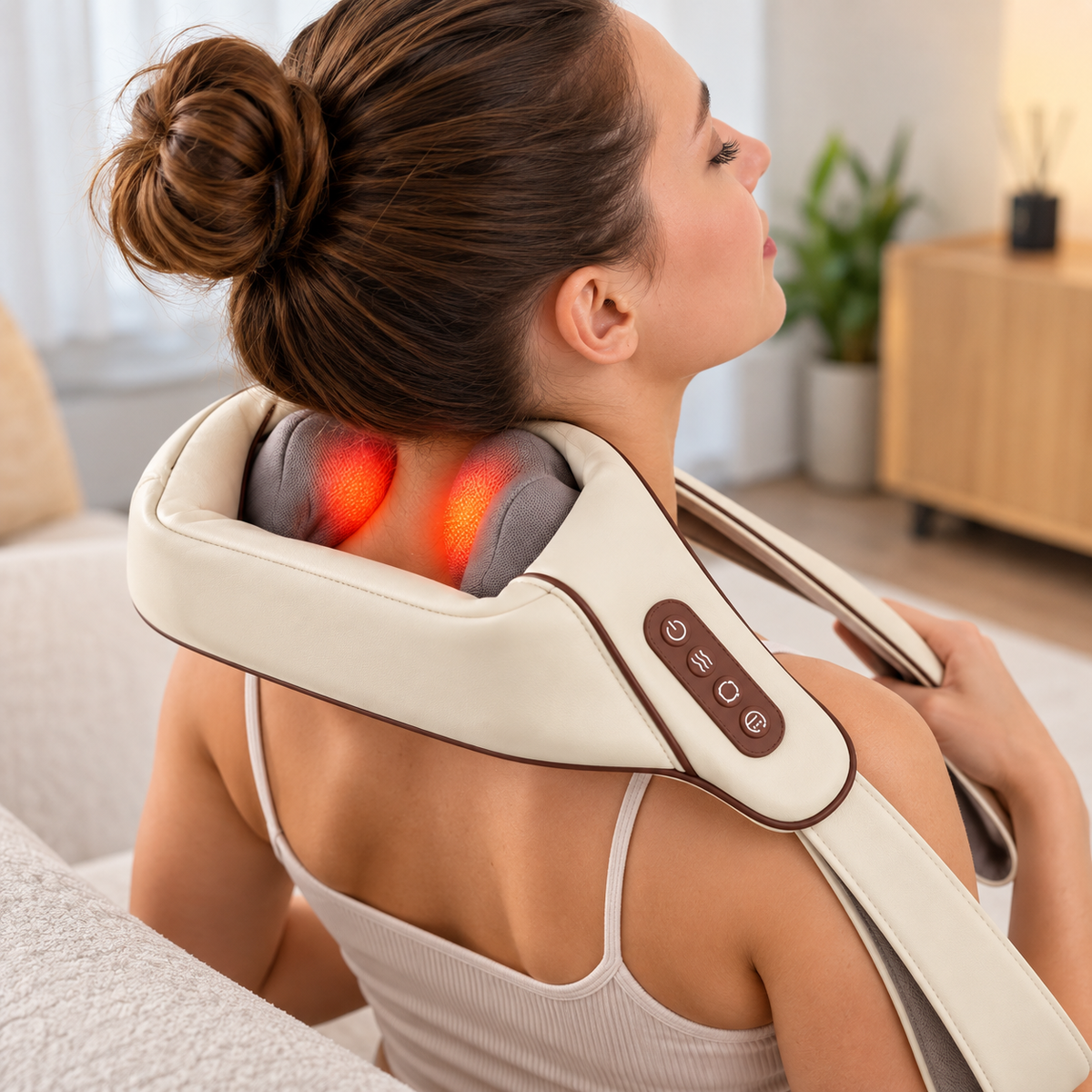 Shiatsu masažer za vrat i ramena sa grijanjem